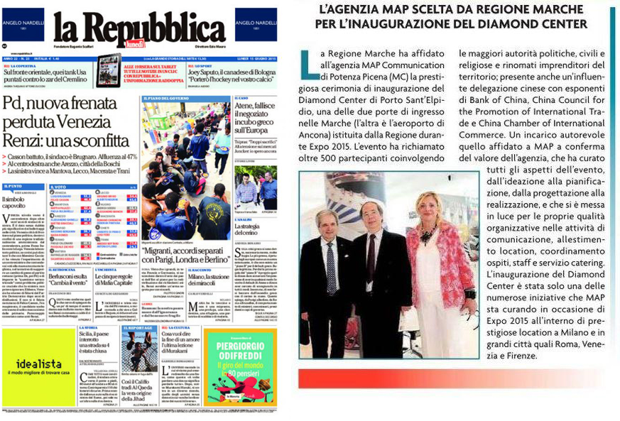 Map Communication su Affari e Finanza de La Repubblica