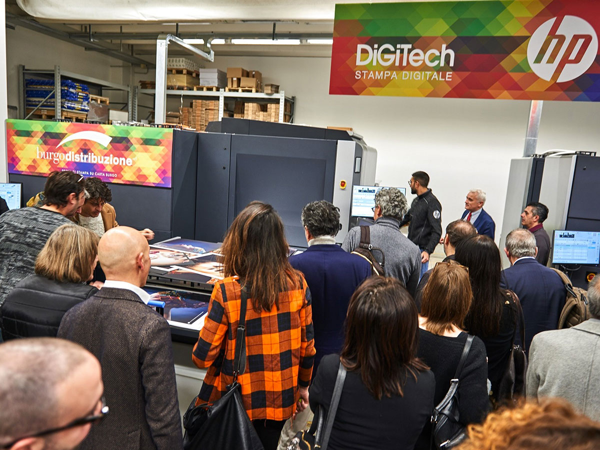Evento Digitech per presentare l’ultima stampante HP Indigo 12000 HD